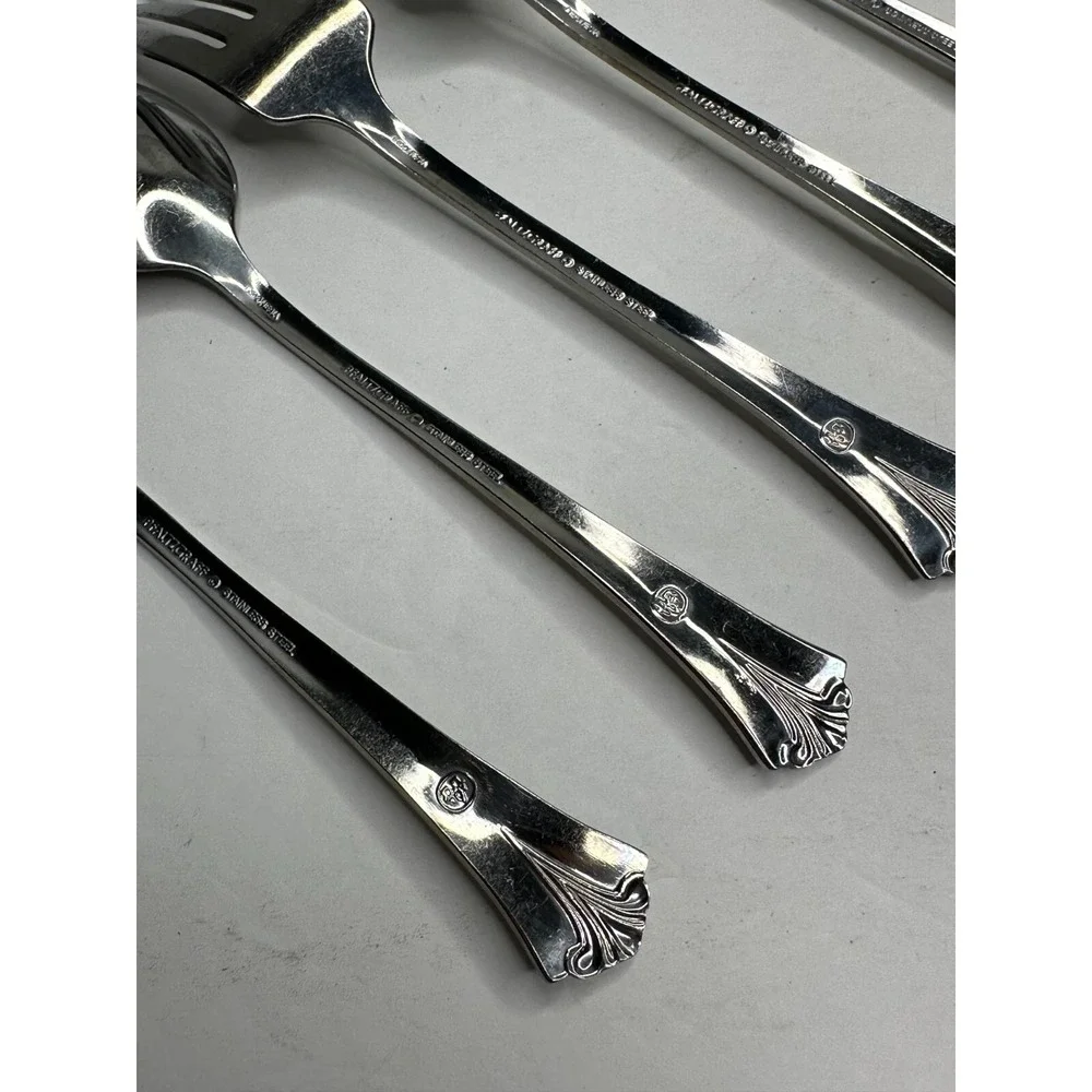 Pfaltzgraff Ashcroft Stainless Silverware Replacement 6 Pc Spoon‎ Fork
